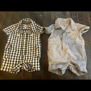 Baby Gap Set of Two Rompers Baby Boy 0-3 months